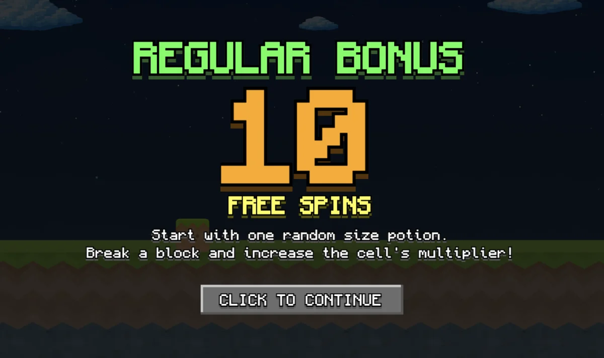 Block Rush potion multipliers showing colored cells with 2x, 4x, 8x multipliers on the grid